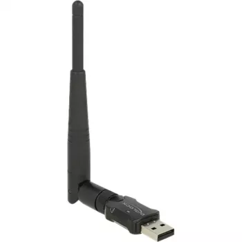 DeLock USB2.0 Dual Band WLAN ac/a/b/g/n tīkla adapteris - USB2.0 - 802.11b/a/g/n/ac - Melns (12462)