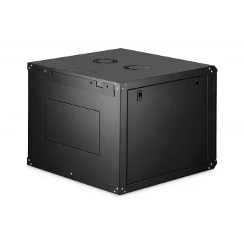 Pie sienas montējams tīkla skapis DIGITUS Dynamic-N 9U 19 collu 600x600 mm, IP20, ar atslēgas slēdzi, neizjauktā veidā