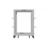 Atvērtais statīvs 19 inch 15U 600x600-1100 pelēks