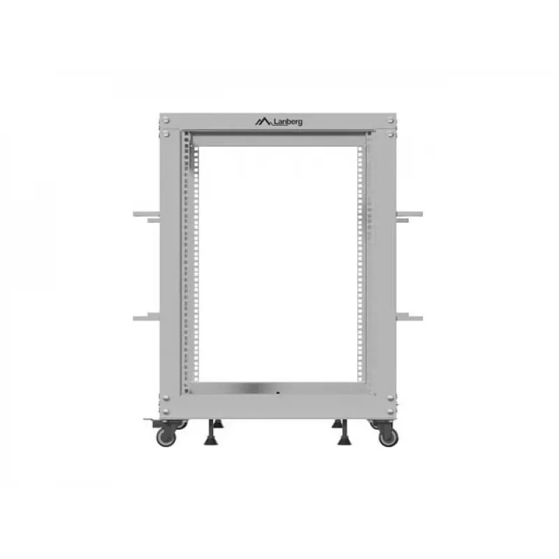 Atvērtais statīvs 19 inch 15U 600x600-1100 pelēks