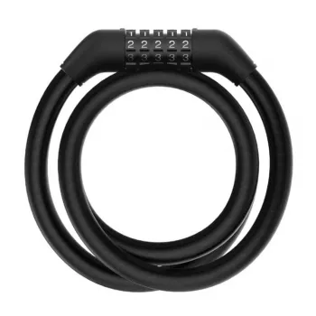 Slēdzene kabeļa Xiaomi BHR6751GL skrejritenim, 1.2 m garums, 1.2 cm diametrs, koda slēdzene, melna