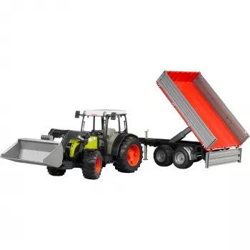 Rotaļlietu Traktors Bruder Claas Nectis 267 F ar Izgāžamo Piekabi