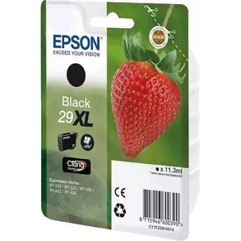Epson Strawberry 29XL K tintas kasetne 1 gab. Oriģināla augstas ietilpības (XL) melna