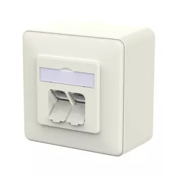 METZ CONNECT Savienojuma ligzda E-DAT C6A LSA++ 2 Ports AP reinwei