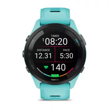Garmin Forerunner 265 3.3 cm (1,3 inch) AMOLED 46 mm Digitāls 416 x 416 pikseļi Skārienekrāns Melns, Zils Wi-Fi GPS