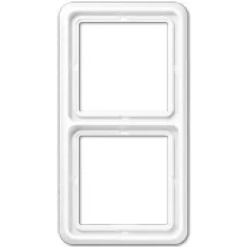 Sienas kontaktligzdas pārsegs JUNG CD 582 WW Balts, Duroplast, bezskrūvju, 81×152 mm