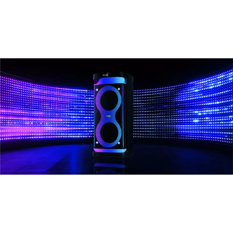 Portatīvais skaļrunis MANTA SPK0601B100, 100 W, Bluetooth, karaoke, bezvadu mikrofons, akumulators, ekvalaizers, disko apgaismojums