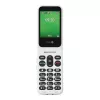 Doro Leva E22 saliekamais telefons, 2.8 collu (7.11 cm) ekrāns, Single SIM, 0.3 MP kamera, 1150 mAh, 127.8 g, Sarkans/Balts