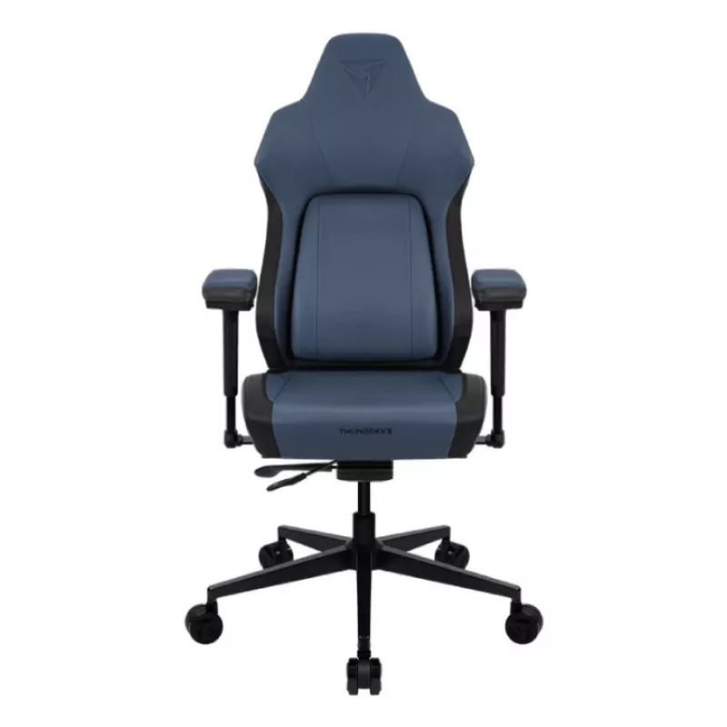 Spēļu krēsls Thunder X3 TEGC-2071101.B1 — ergonomisks moderns zils, regulējams augstums un atzveltnes slīpums