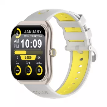 Viedpulkstenis Colmi P86 Gold ar Bluetooth un sirdsdarbības monitoru