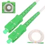 Patchcords Extralink SC/APC–SC/APC viendzīslas Singlemode G.657.A2 3 mm Simplex LSOH 10 m, balts