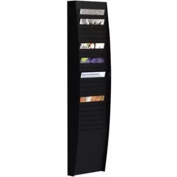 Paperflow sienas organizators 25 kabatām melns A4V1X25.01 A4 dokumentiem