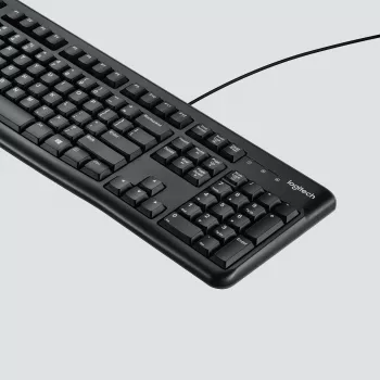 Logitech Desktop MK120 komplekts, Melns, Vadu, Šveice, 920-002504