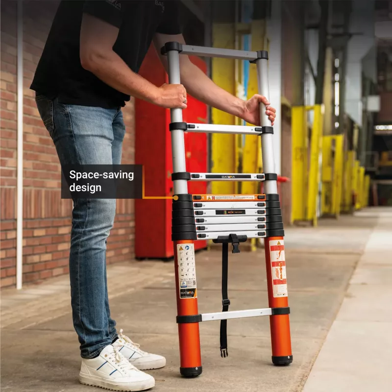 Teleskopiskās kāpnes Batavia B.V. Giraffe AIR 2.93 m — kompaktas izvelkamas kāpnes