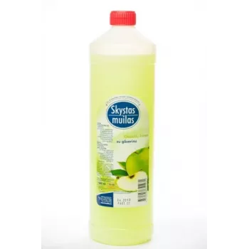 Šķidrās ziepes Nenurodyta P03-01-2-00 ar glicerīnu, ābolu smarža, 1 L pudele
