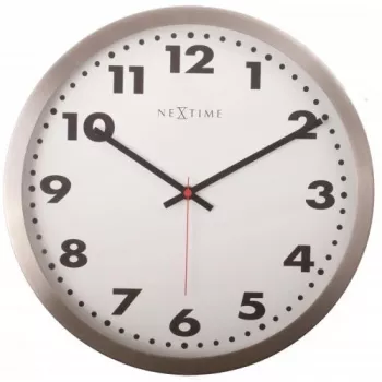 NeXtime klok 2521 Arābu cipari, Ø33 cm, sienas, balts