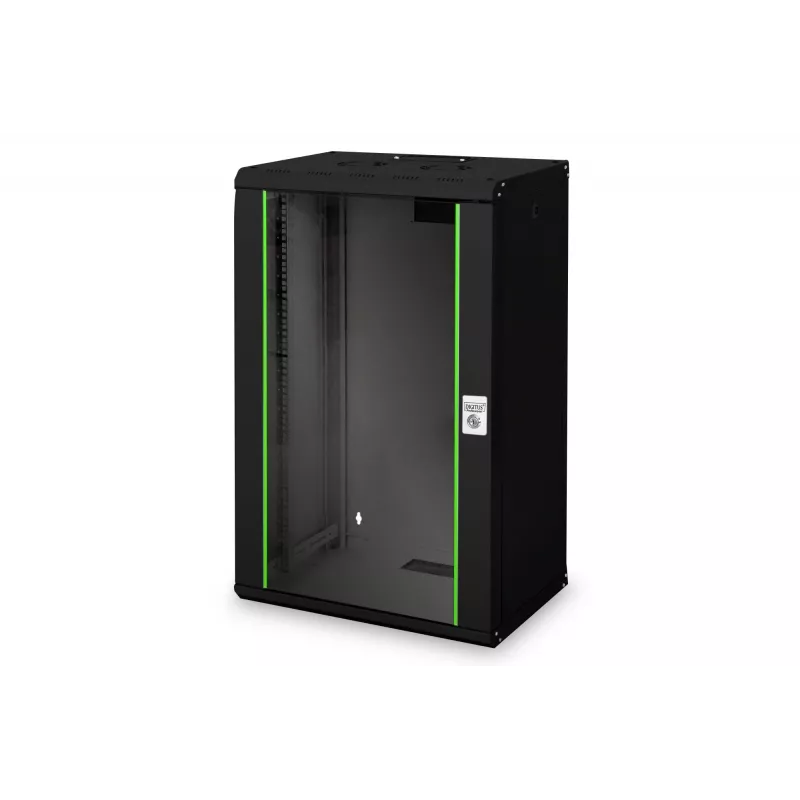 Digitus Unique DN-19 20-U-SW - Tīkla skapis - Piemērots sienas montāžai - Melns, RAL 9005 - 20U - 48,3 cm (19 inch)