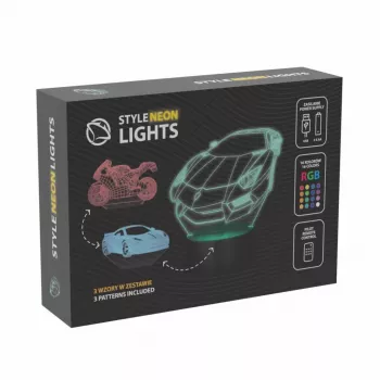 LED transportlīdzekļa RGB 3D gaismas dekorācija MANTA SNL120RGB