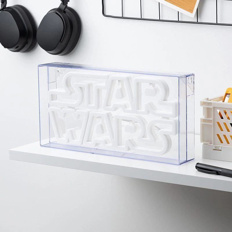 LED neona gaisma Paladone Star Wars dizains PP13123SW — dekoratīvā LED zīme sienai vai plauktam