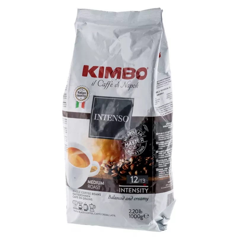 Kimbo Aroma Intenso kafijas pupiņas, 1 kg iepakojums