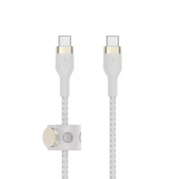 Belkin BOOSTCHARGE PRO Flex USB kabelis 3 m USB 2.0 USB C Balts (CAB011BT3MWH)