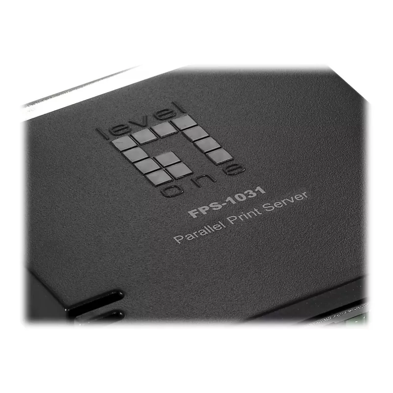 LevelOne FPS-1031 paralēlā printera serveris, melns, zaļš