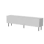 TV skapis cama meble LUCCA 4D, 2000×400×590 mm, balts, skaidu plātnes virsma