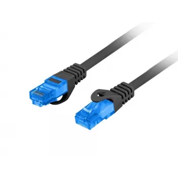 LANBERG Cat6a S/FTP RJ-45 tīkla kabelis PCF6A-10CC-0500-BK, 5 m, LSZH, 26 AWG, CCA, melns