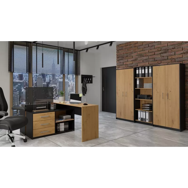 Topeshop OLIV 2D ANT/ART KPL biroja grāmatplaukts