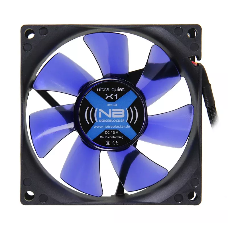 Datora ventilators Noiseblocker BlackSilentFan X1 80mm