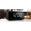 Modinātājs ar radio Muse M-192 CR — digitālais pulkstenis, FM uztvērējs, 1,8 collu LED displejs, melns koks, AC 100–240V, AAA rezerves