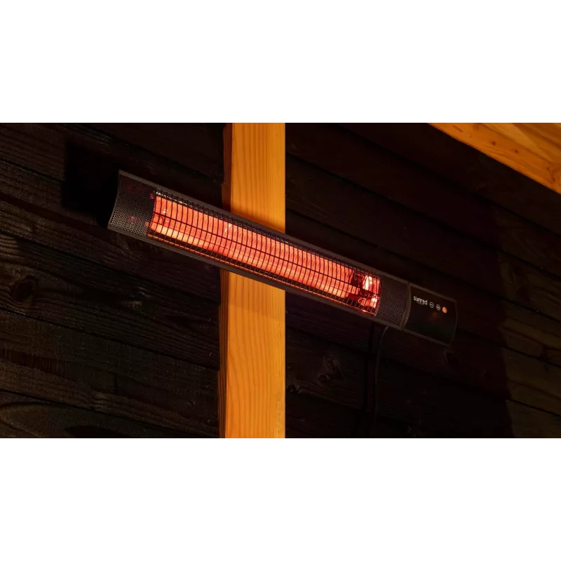 Infrasarkanais sildītājs SUNRED RD-DARK-25, 2500 W, sienas montāža, IP55, melns