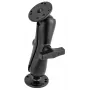 RAM Mounts Aufbau-Set - 2x runde Basisplatte (AMPS), mittlerer Verbindungsarm, C-Kugel (1.5 ), im Polybeutel (RAM-101U)