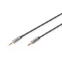 Digitus Audio savienojuma kabelis 3.5 mm ligzda - 3.5 mm ligzda 1.8 m Melns