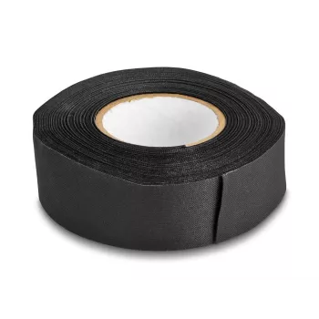 DeLOCK auduma lente 25 m x 25 mm, plēsama, pašlīmējoša, melna