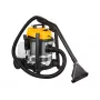 Braucamais mazgājošais putekļsūcējs BLOW WDC2300 — netīrais ūdens 25 L, tīrais ūdens 4.5 L, 1.5 m šļūtene, 6 m vads, 7.35 kg