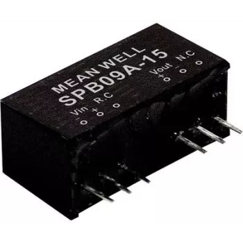 DC-DC pārveidotājs Mean Well SPB09A-12, 9 W, 12 V, 0.75 A