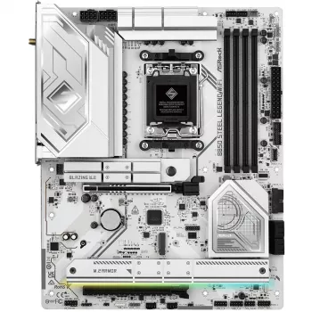 Mātesplate ASROCK B850 Steel Legend WiFi ATX — AMD B850, Socket AM5, DDR5, 4x DIMM, 4x M.2, Wi‑Fi 7, 2.5Gb LAN