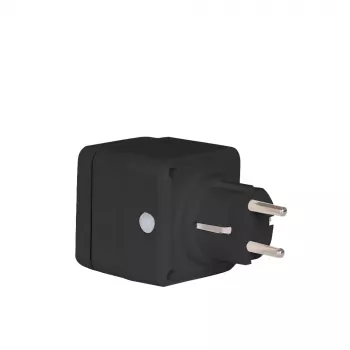 Viedā āra kontaktligzda Denver PLO-108 Melna IP44 Vadu Bezvadu