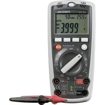 Voltcraft MT-52 rokas multimetrs ar vides mērījumu funkciju, CAT III 600 V, 4000 skaitījumu displejs