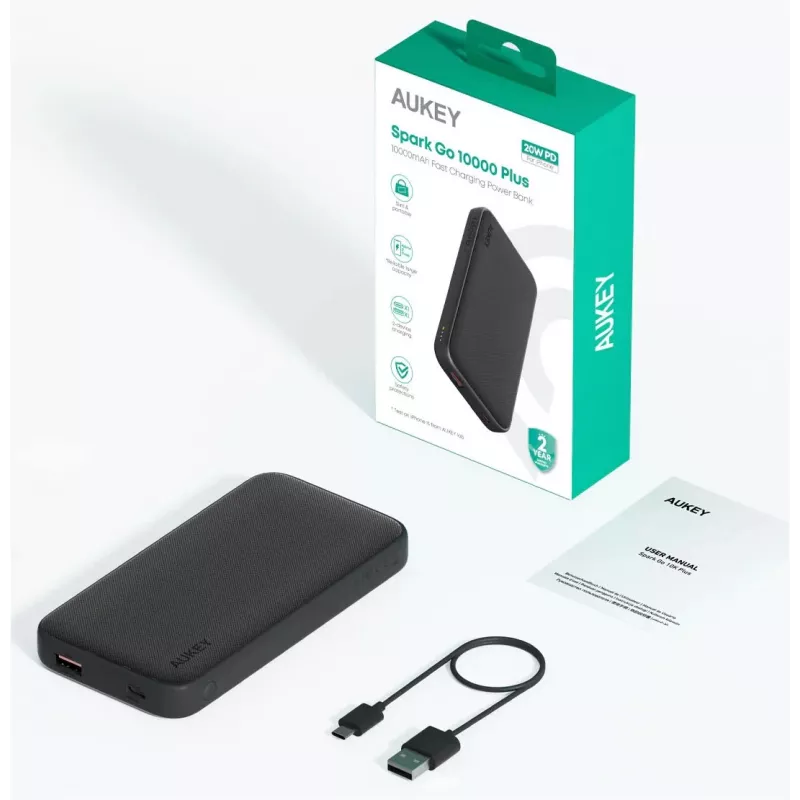 Pārnēsājams lādētājs PowerBank Aukey PB-Y46P 10000mAh