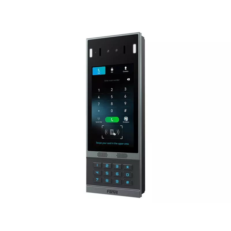 Fanvil i67 video domofonu sistēma 2 MP 17,8 cm (7 inch) Melna, Pelēka