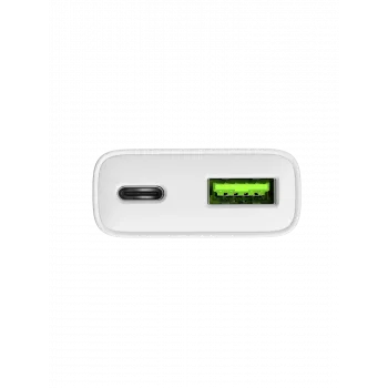 Barošanas adapteris NATEC Ribera NUC-2376 — 1× USB-A, 1× USB-C, 3 A izeja