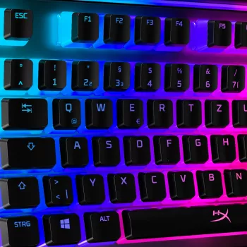 HyperX Pudding Keycaps pilns taustiņu komplekts, ABS, melns, DE izkārtojums