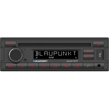 Auto radio BLAUPUNKT Milano 200 BT CD Bluetooth USB — viena-DIN, CD atskaņotājs, brīvroku Bluetooth, USB atskaņošana