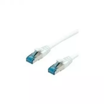 VALUE - Patch-Cable - RJ-45 (Tēviņš) uz RJ-45 (Tēviņš) - 1,5 m - SFTP, PiMF - CAT 6a - Bezhalogēna, Lietais, Aizsargāts pret aizķeršanos, Daudzdzīslu - Balts (21.99.1996)