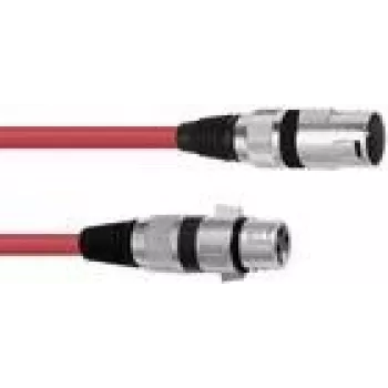 Audio kabelis Omnitronic 30220899 1m XLR 3-pin Sarkans