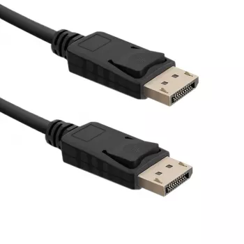 DisplayPort vīrieša / DisplayPort vīrieša kabelis Qoltec 50587 2 m Melns