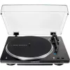 Audio-Technica AT-LP70XBTBS, atskaņotājs melns/sudrabs, iebūvēts fono priekšpastiprinātājs, Bluetooth, pilnībā automātisks, siksnas piedziņa
