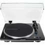 Audio-Technica AT-LP70XBTBS, atskaņotājs melns/sudrabs, iebūvēts fono priekšpastiprinātājs, Bluetooth, pilnībā automātisks, siksnas piedziņa